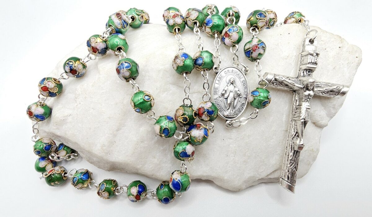 Cloisonne zielone